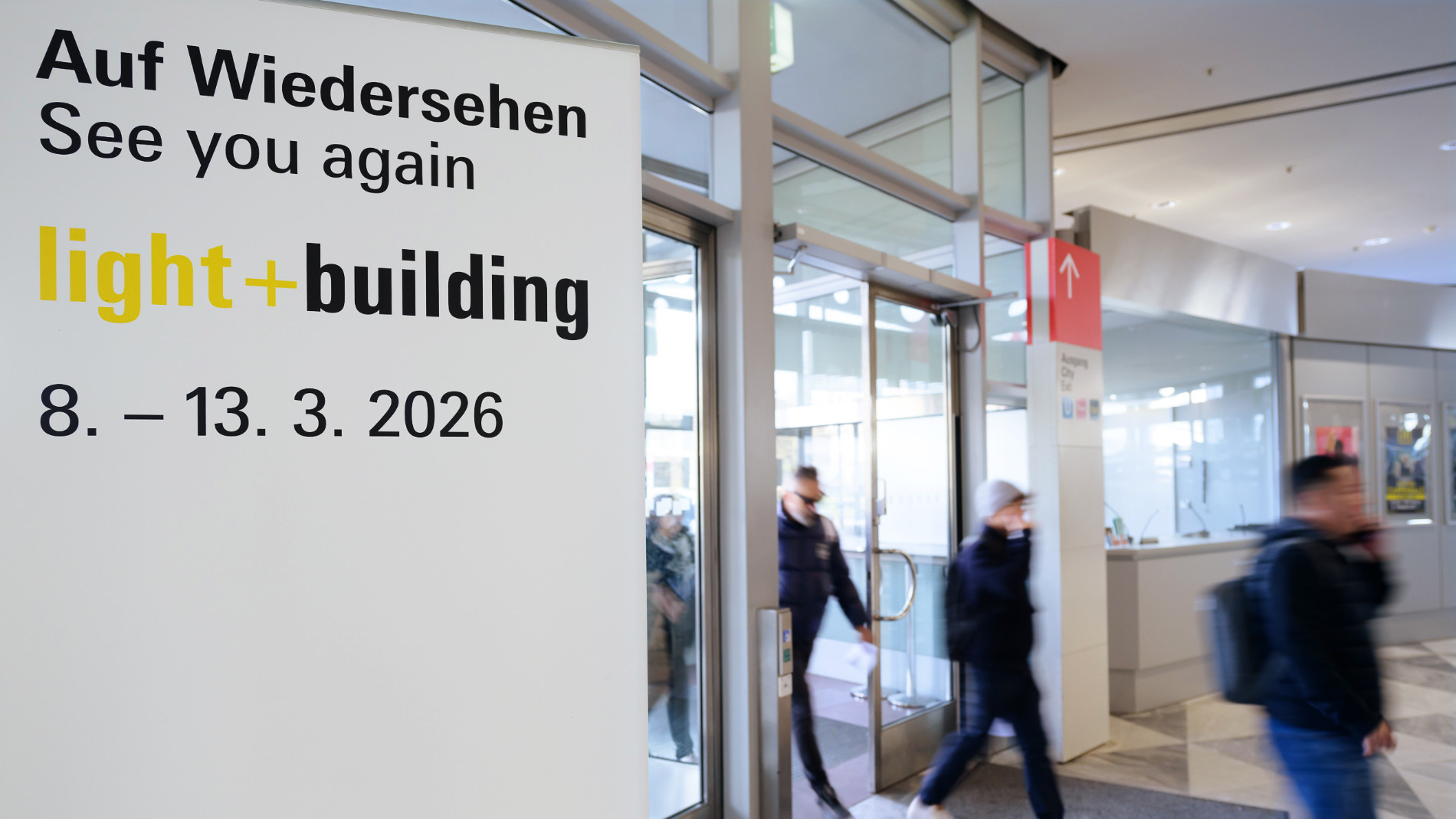 Schild zur Light + Building 2026