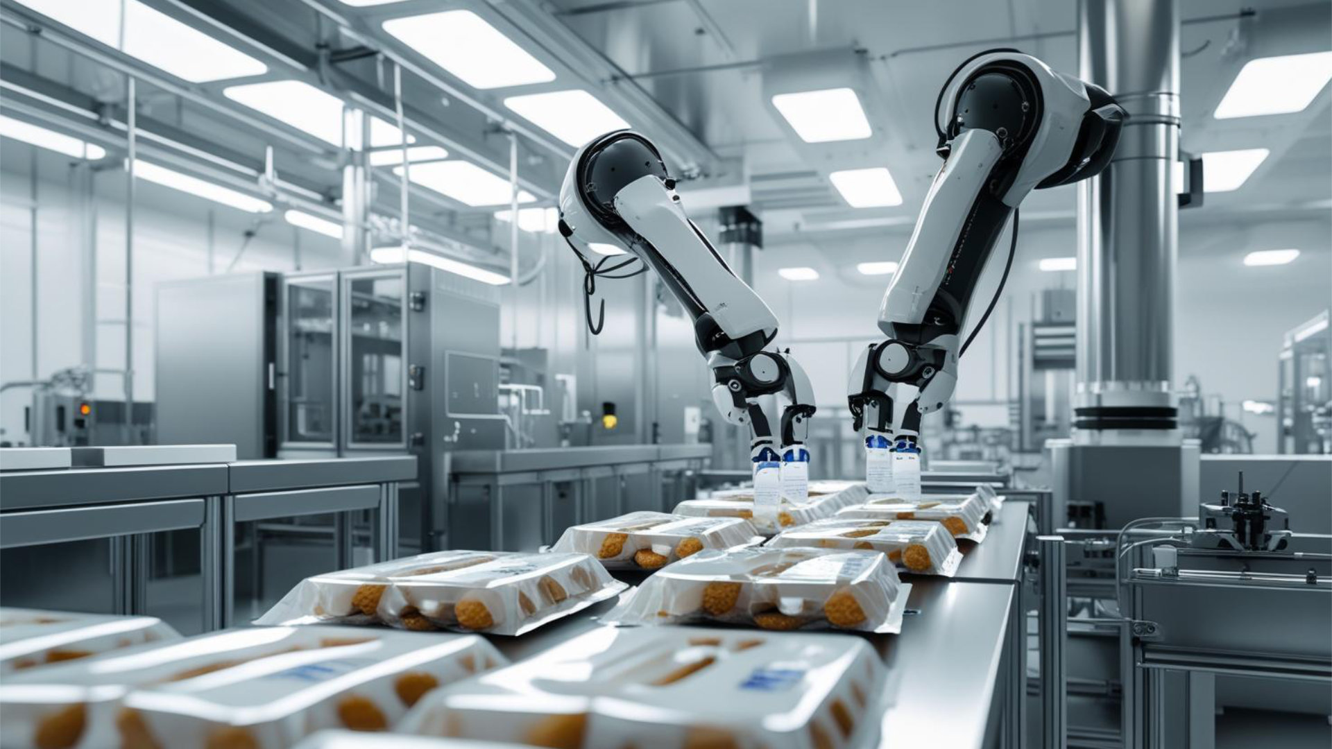 Automated food production plant