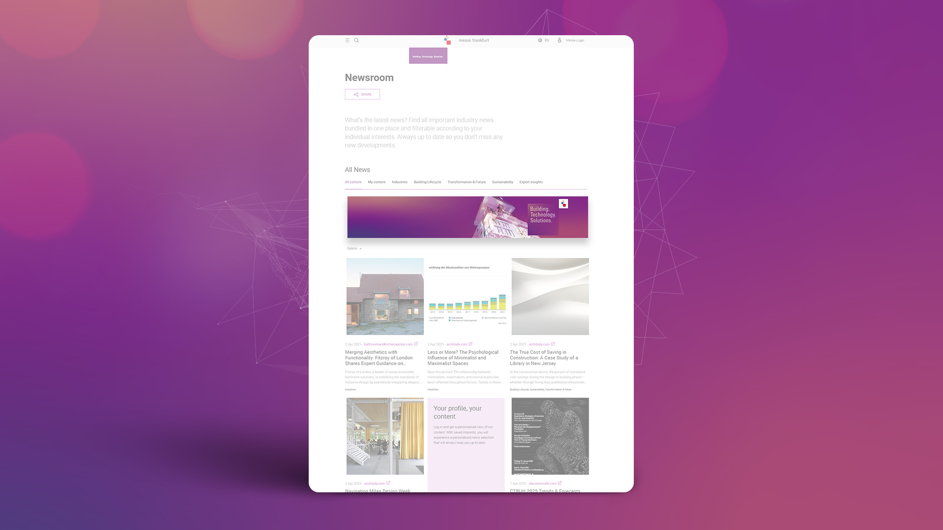 Tablet with the view of an online banner