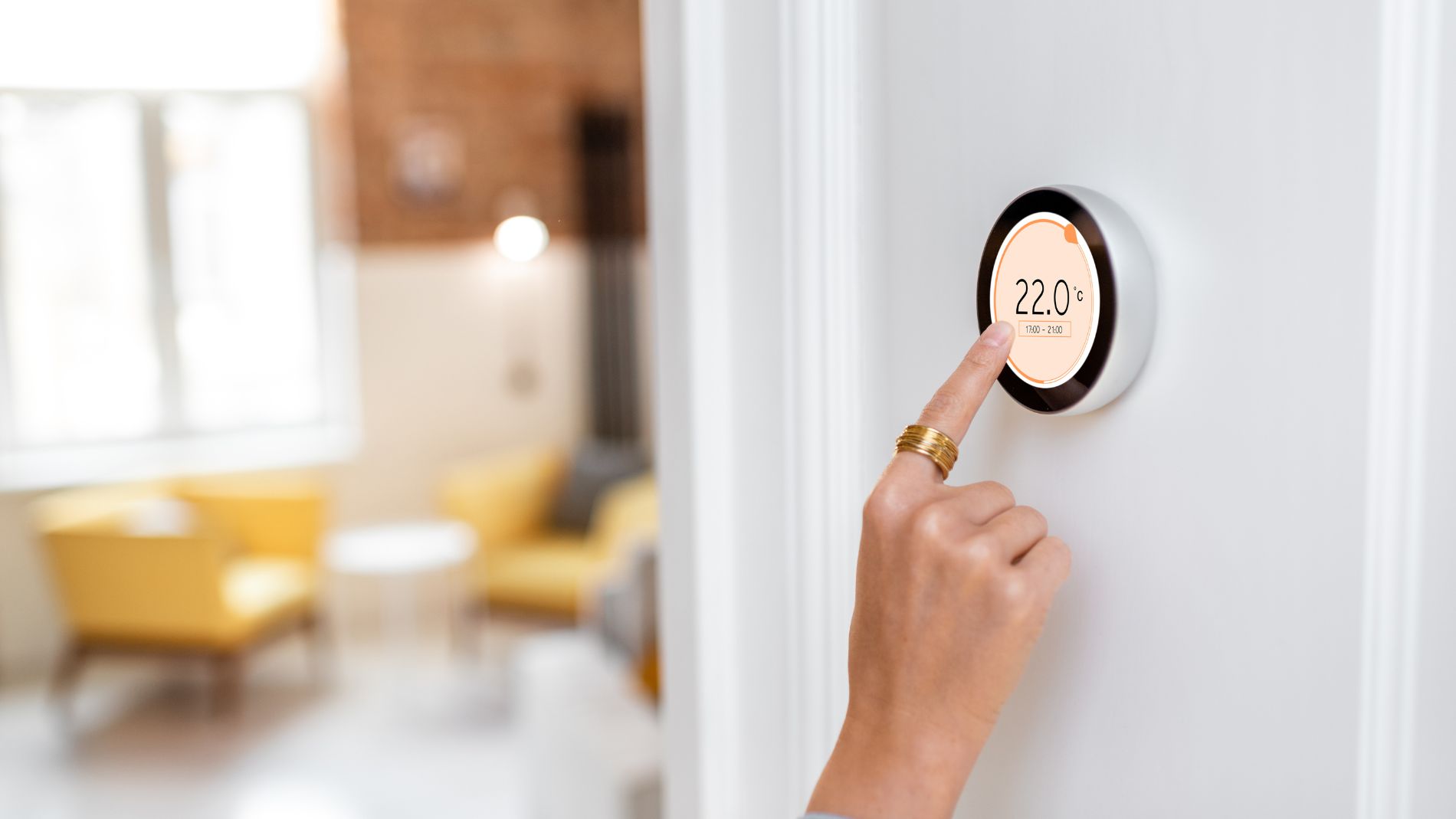 Smart thermometer in a home