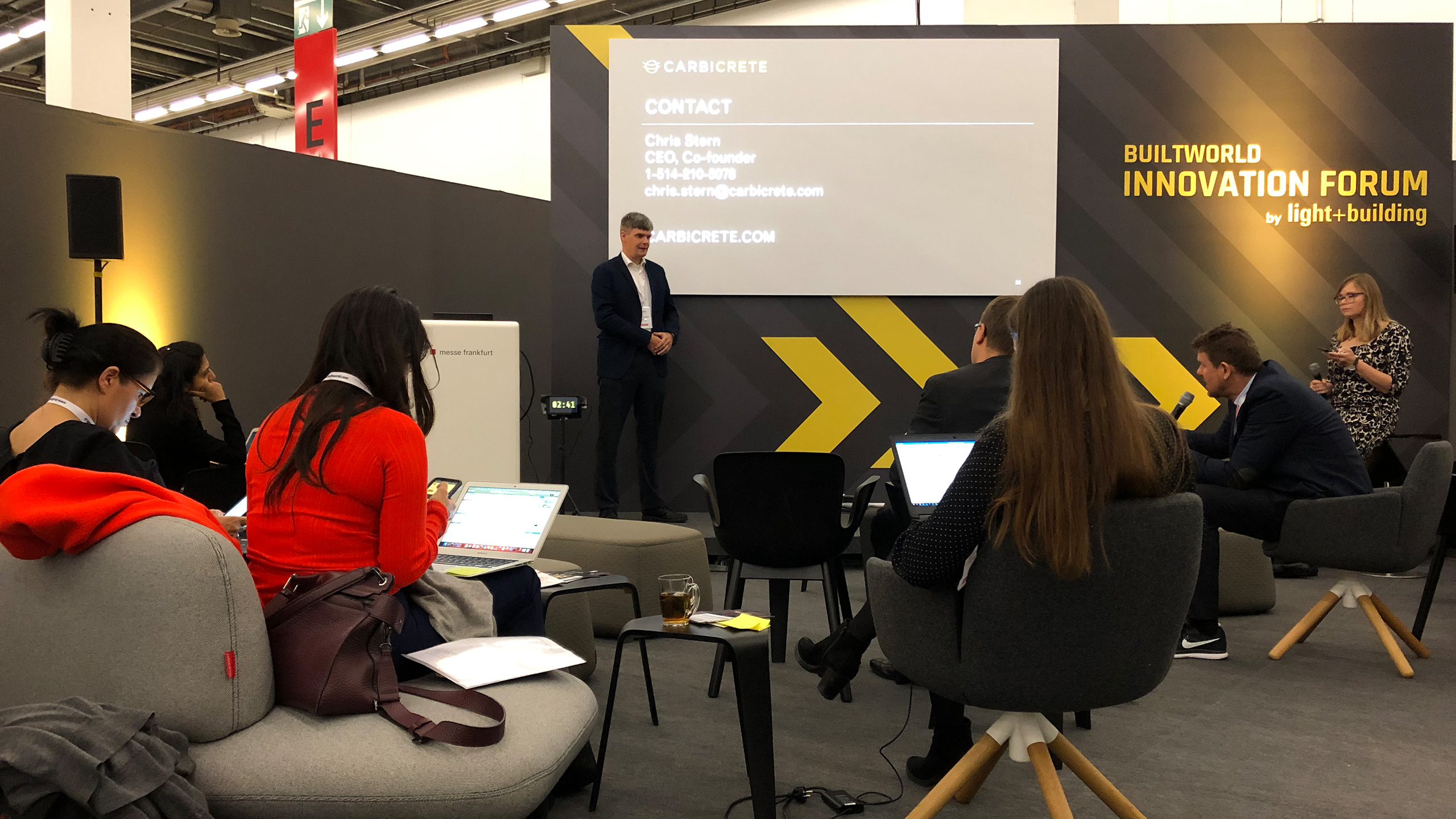Builtworld Construction Innovation Contest: The two-day prepitch in hall 9.0 of Messe Frankfurt brought together jurors from the best-known established companies in the real estate and construction sectors as well as building technology. (Source: Messe Frankfurt / EBU 62 2019)